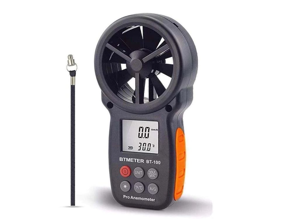 Digitales Anemometer GM8910 - Multifunktions-Messgerät Für Wind, Temperatur & Luftdruck