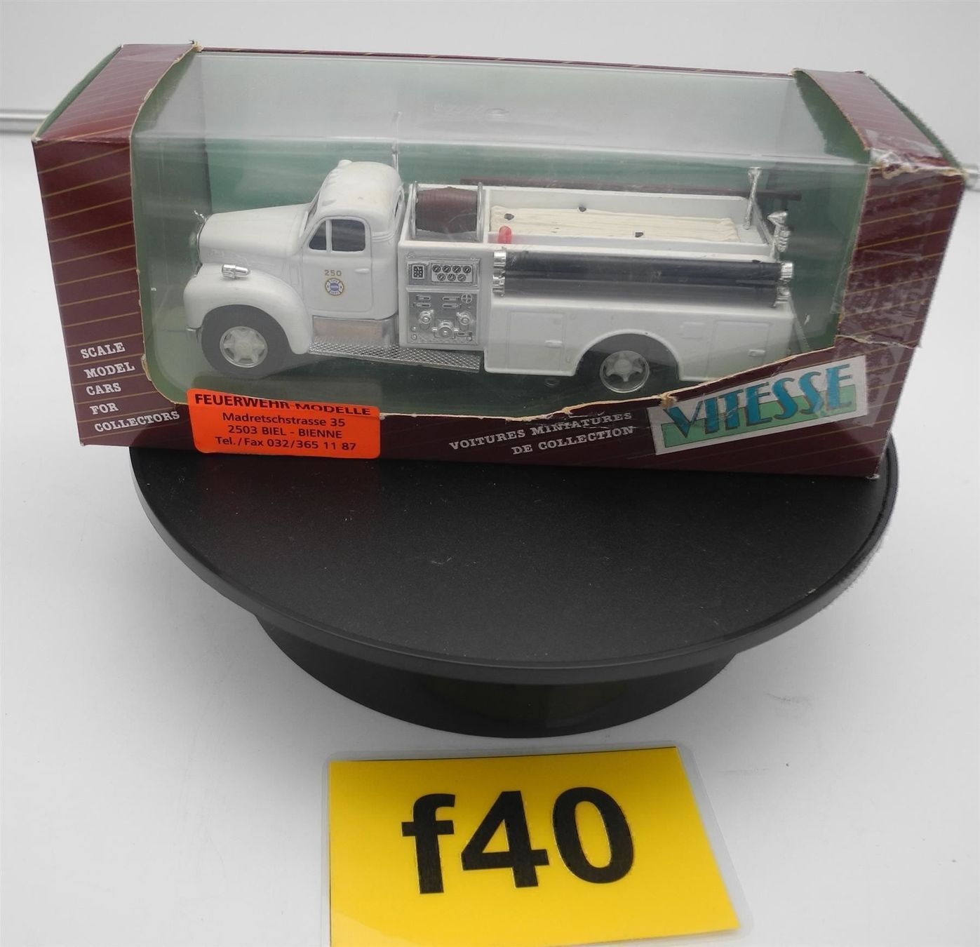 Vitesse Modellini d'auto: Vitesse 430.3 Mack Fire Pump, Nr. f40 – Nuovo e nell'imballaggio originale da Kottwil venduto da Crazyrolf 1