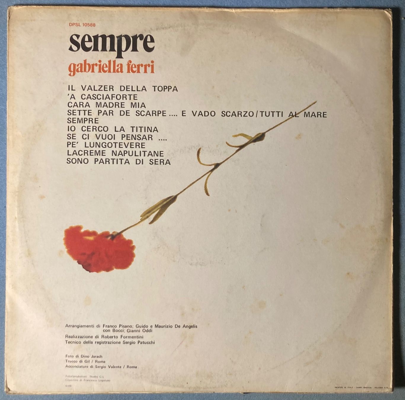 Dischi in vinile: GABRIELLA FERRI - SEMPRE – Usato da Poliez-Pittet venduto da Newtown-Records 1