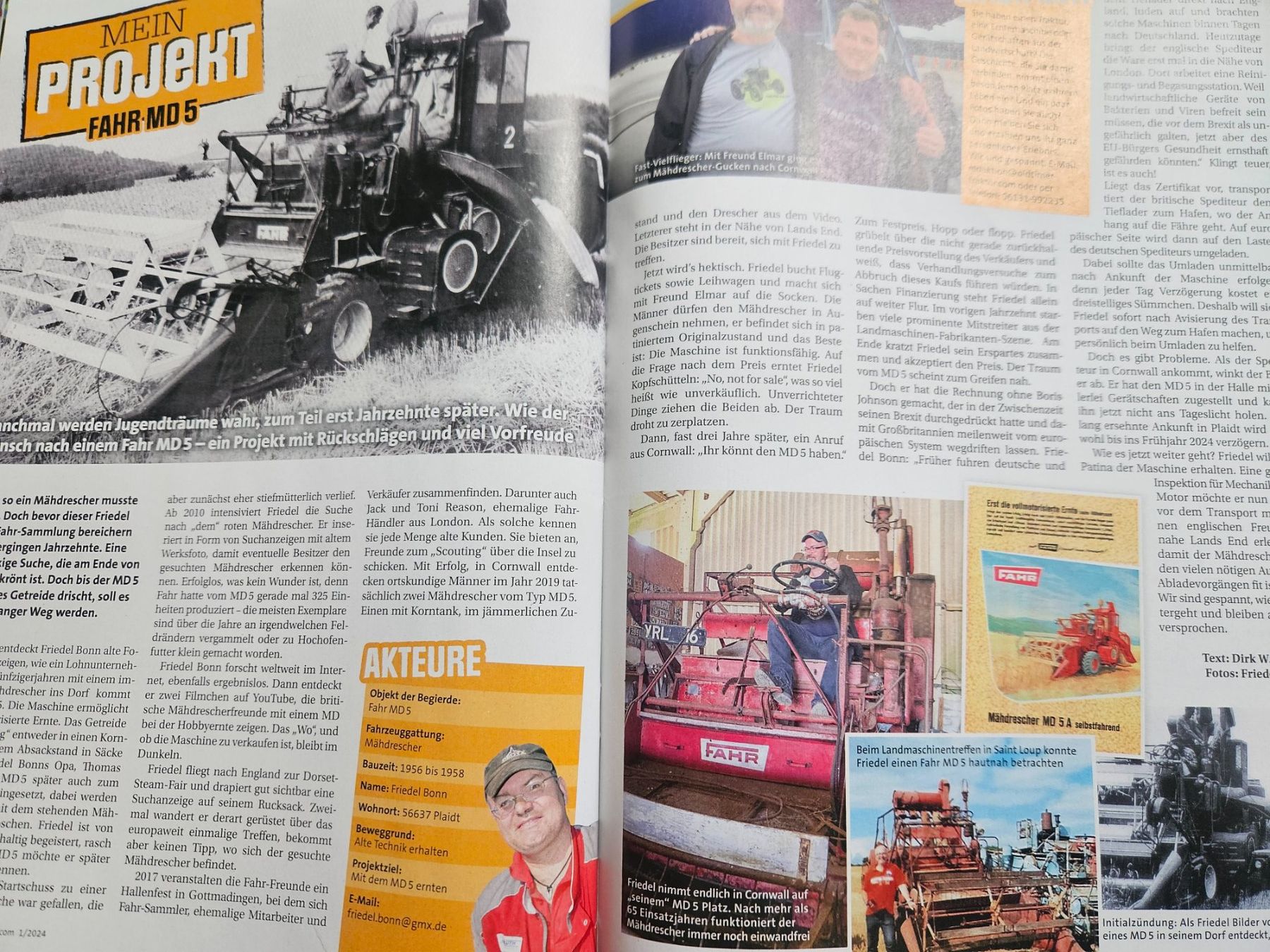 IHC Trattori: Oldtimer Traktor 1/24 IHC Case McCormick Same Fahr MD5 xb – Usato da Flawil venduto da sr1_f6st 8