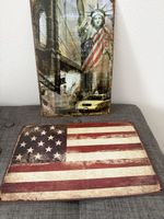 Vintage USA Blechschilder, 2er Set, super Deko für's Haus
