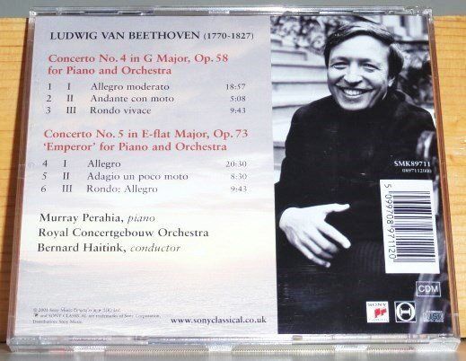 CD: Murray Perahia, Bernard Haitink - include "Emperor" – Usato da Engelberg venduto da margol 1