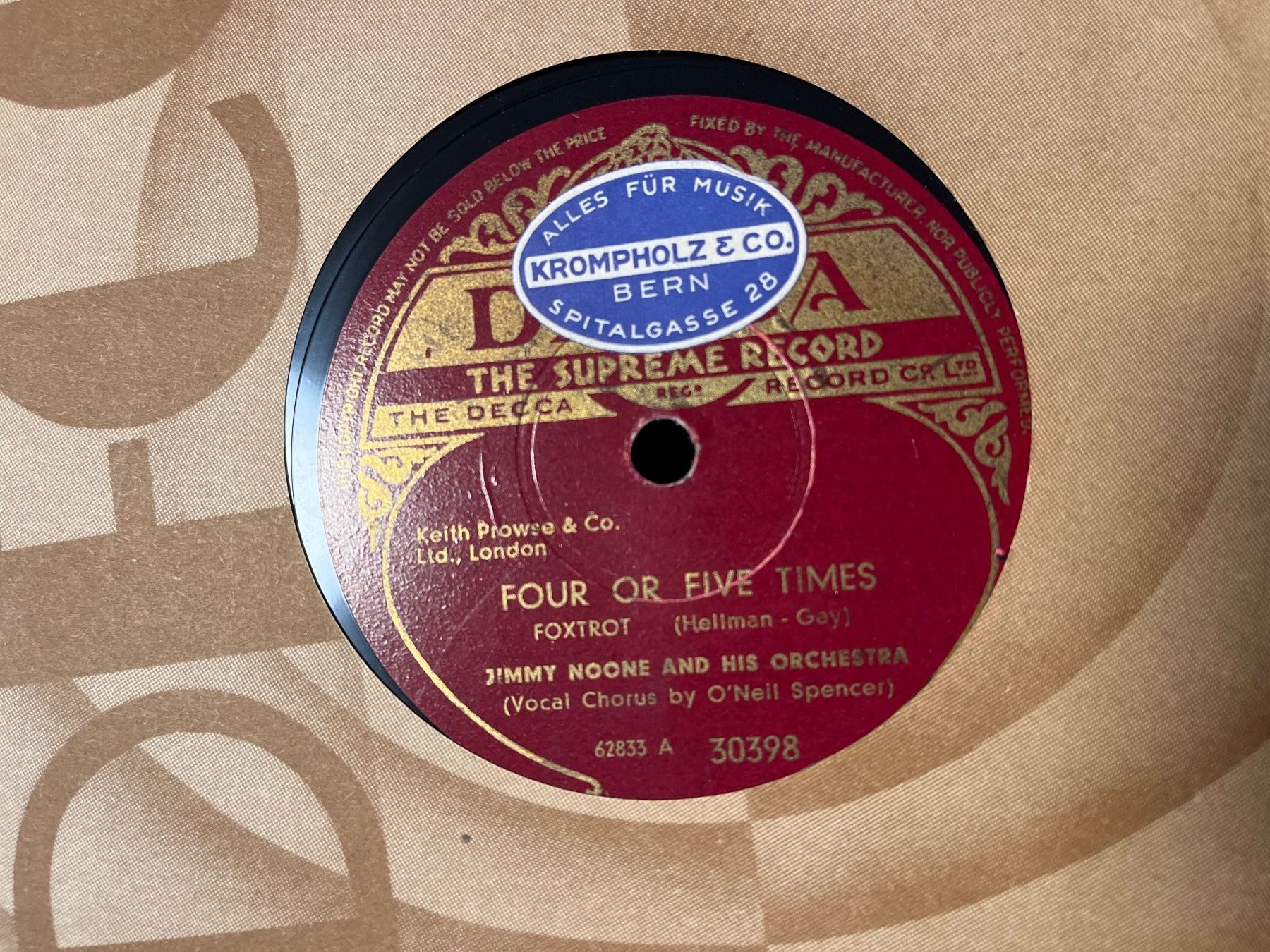 Dischi in vinile: Schellackplatten Konvolut Jazz – Usato da Hätzingen venduto da pflanzan222 6