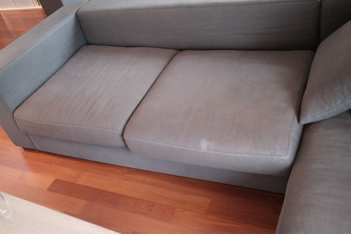 Divani: Corner Sofa in Grey Fabric, Used Condition, Large Size – Usato da Zürich venduto da sgr_rd8q 4