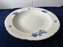 Schöne Servierplatte Langenthal Suisse, Blau Dekor,1940