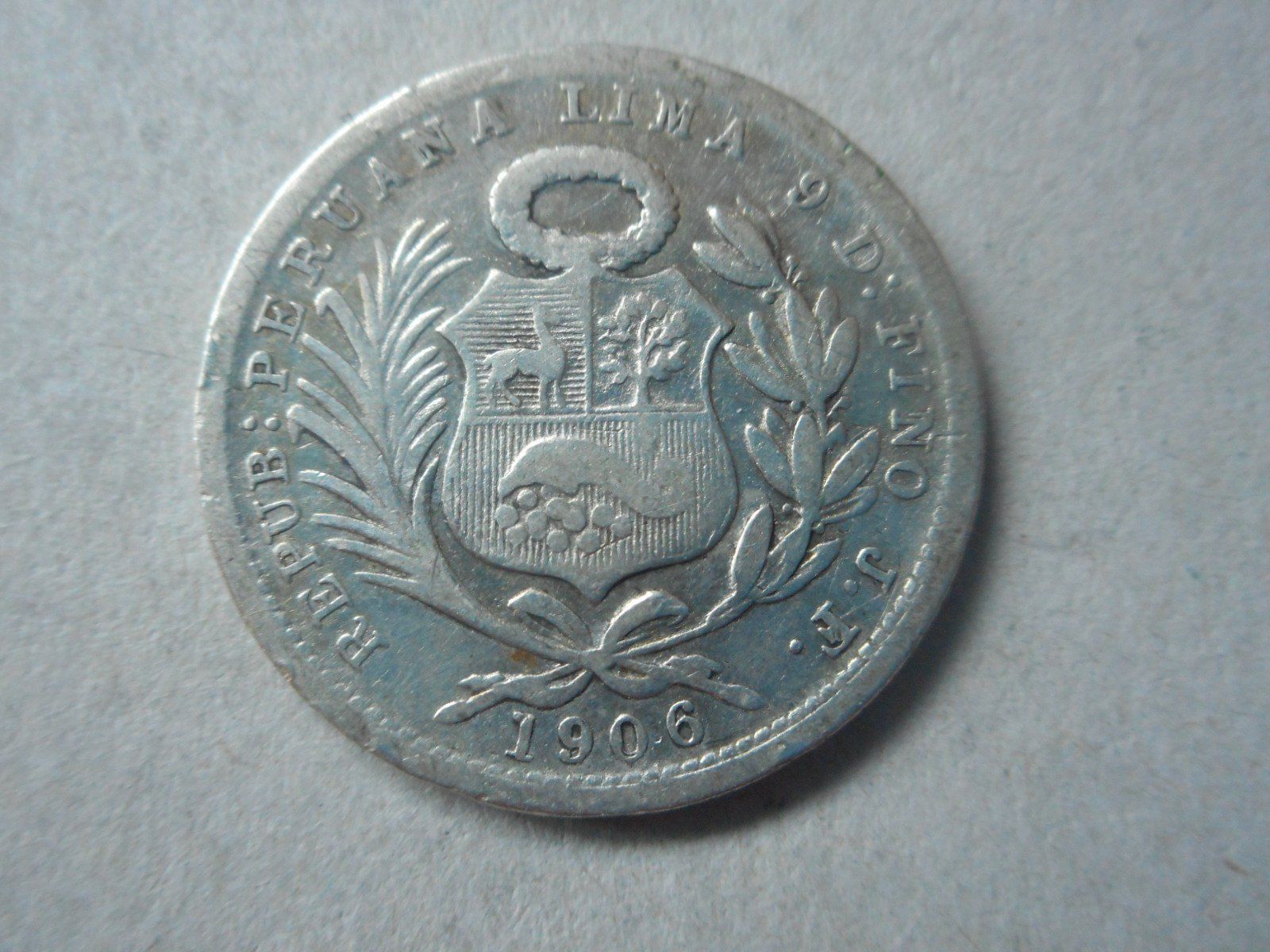 Alle Münzen: 1906  Münze Peru silber – Gebraucht aus Kriegstetten von pizlad2010