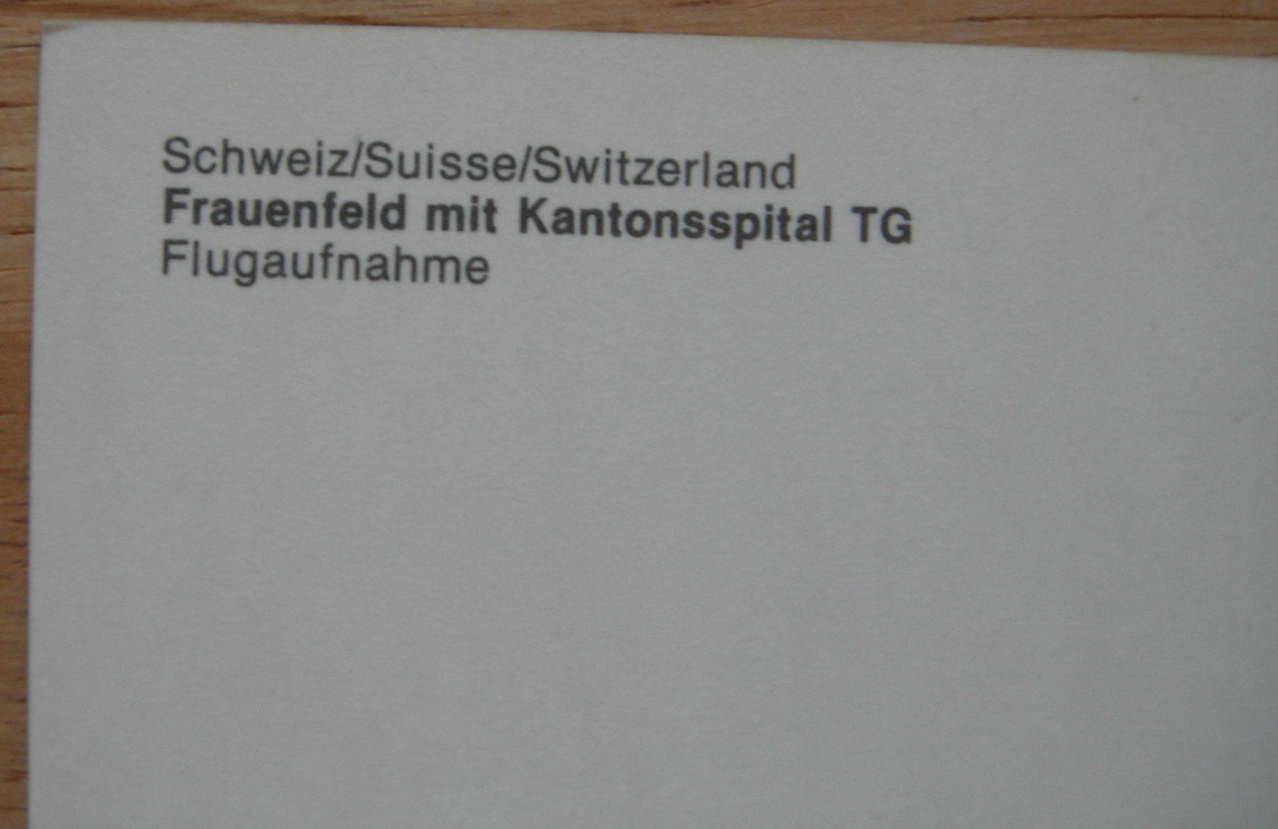 Cartes postales: Ansichtskarte ungelaufen - Frauenfeld – D'occasion à Dübendorf par rumpumpel 2