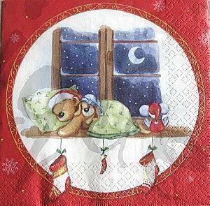 Tovaglioli: Serviette sleeping friends (w431) 2Stk. – Nuovo (secondo la descrizione) da Schlatt TG venduto da kreativ-atelier