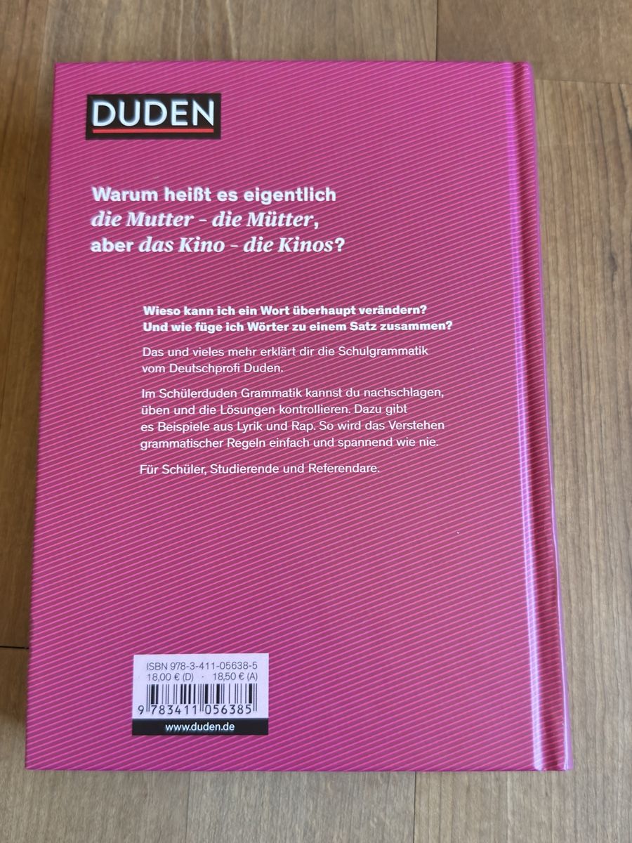Libri: duden, schülerduden, grammatik, 8.auflage – Usato da sargans venduto da lnoa 1