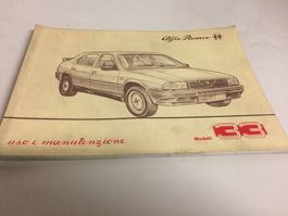 ALFA ROMEO alfa 33  LIBRETTO USO E MANUTENZIONE 10/86