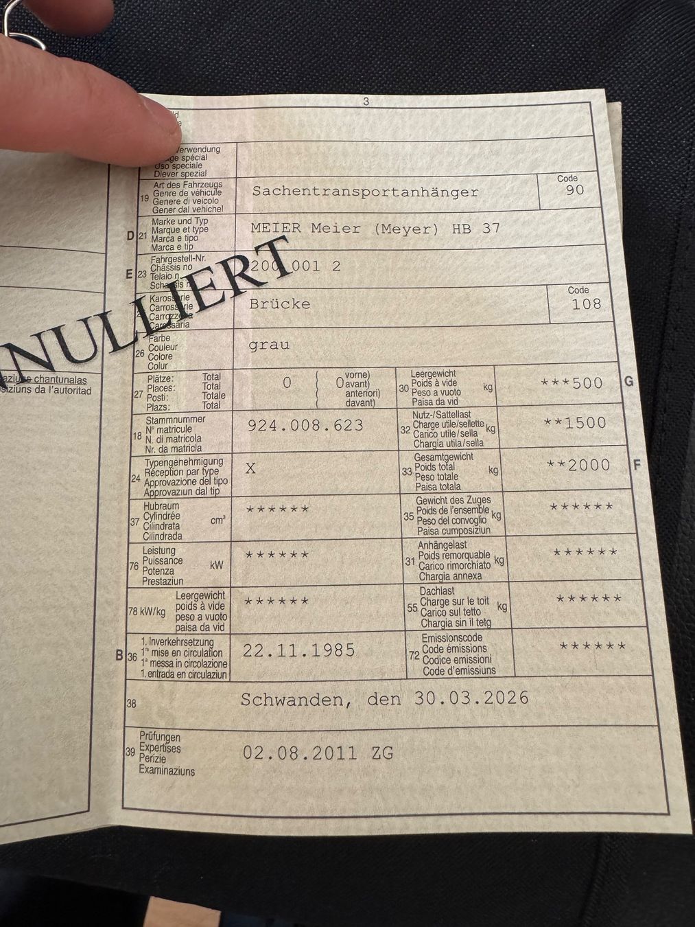 Anhänger: autoanhänger sachentransportanhänger – Gebraucht aus St. Gallen von babinos01 7