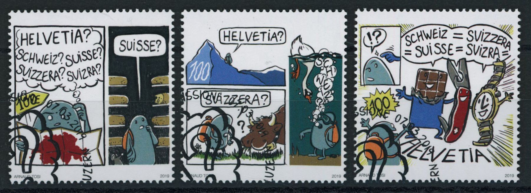 Tutti i francobolli: 2019 - Comic Festival - Ersttag Stempel ET – Usato da Schindellegi venduto da leecollect