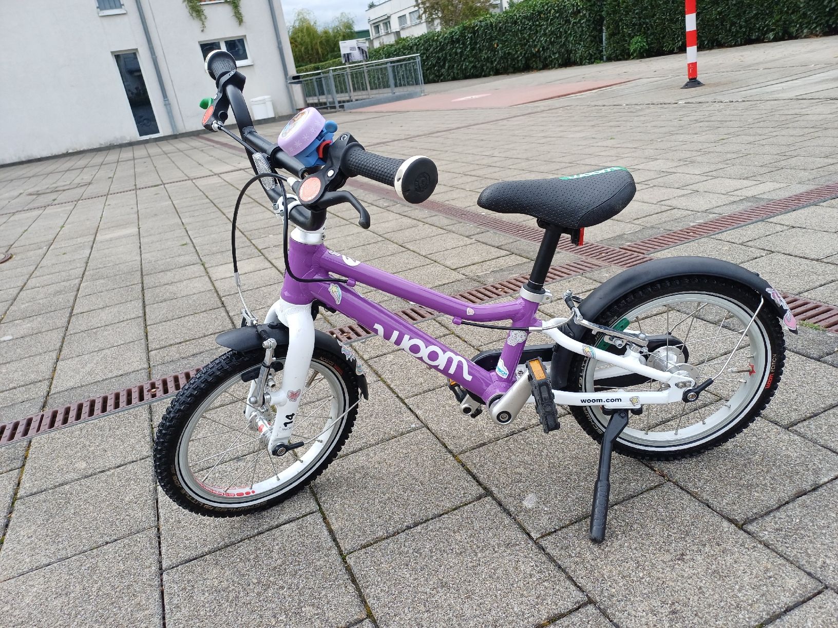 Woom Biciclette: Woom 2 Lila violet kinderfahrad 14" – Usato da Steffisburg venduto da Mr.T02