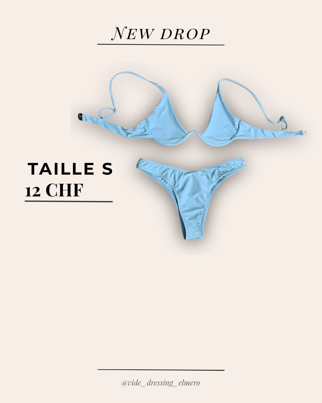 Costumi da bagno & Bikini: Maillot de bain bleu – Nuovo (secondo la descrizione) da Massonnens venduto da Rebelle88