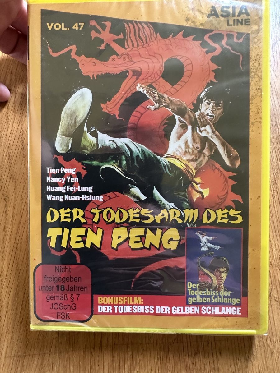 Alle DVDs: Der Todesarm des Tien peng DVD,  ￼ – Neu (gemäss Beschreibung) aus Benken ZH von Audi-erich