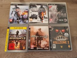 Verkaufe Verschiedene Action Spiele für die PS3