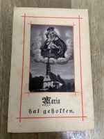 Maria hat geholfen Gebet Helgeli Heiligenbildchen
