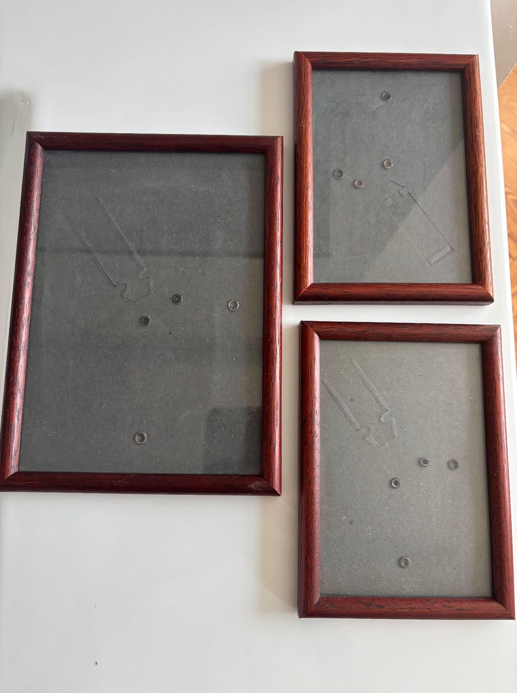 Cornici: Vintage Bilderrahmen Holz dunkel Set 3 Stk. – Usato da Horgen venduto da uge_pd5p 1