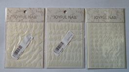 3er Set Nail Art Sticker 💅Flammen & Herzen, neu ab 1.00