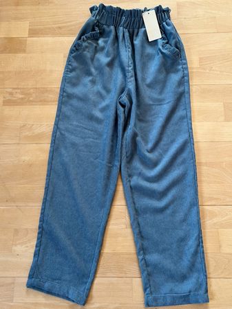 LOVIE & Co. Paris leichte Cord Hose, Gr. 36, Blau, NEU