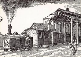 Zürich Bahnhof: Bahnhalle Urbahnhof (1847-1871)