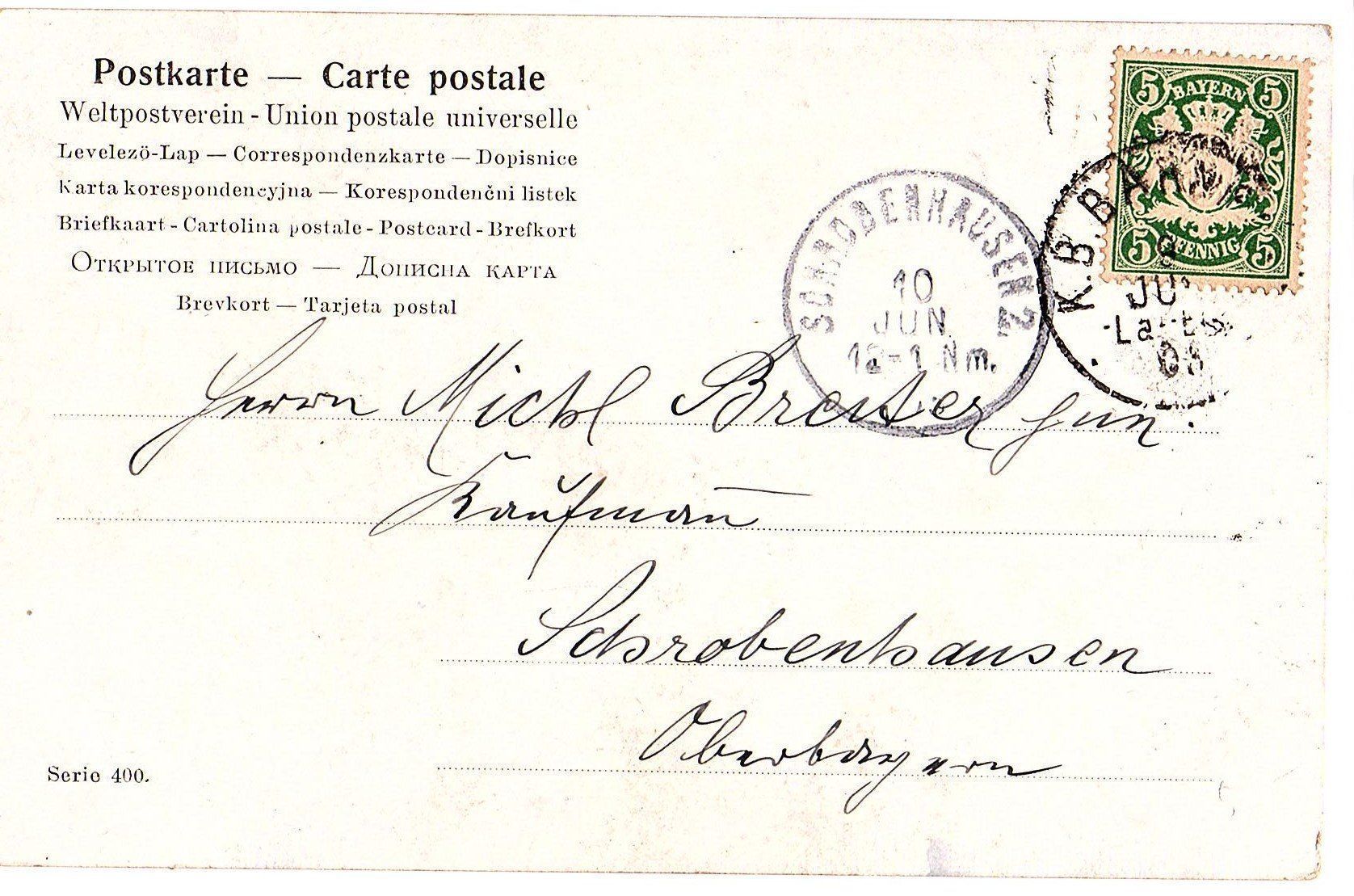 Cartoline postali: Ansichtskarte antik Geburt Storch – Usato da Mörschwil venduto da lindaswunderkiste 1