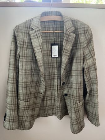 Damen Sakko / Kittel kariert Grösse 44/10 neu