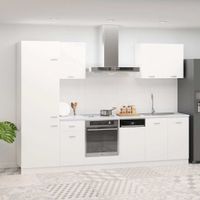 Küchenzeile  Weiß Holzwerkstoff