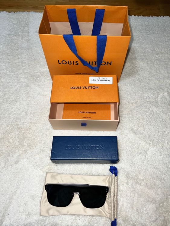 Louis Vuitton Herren LV Waimea Sonnenbrille schwarz Monogramm Logo
