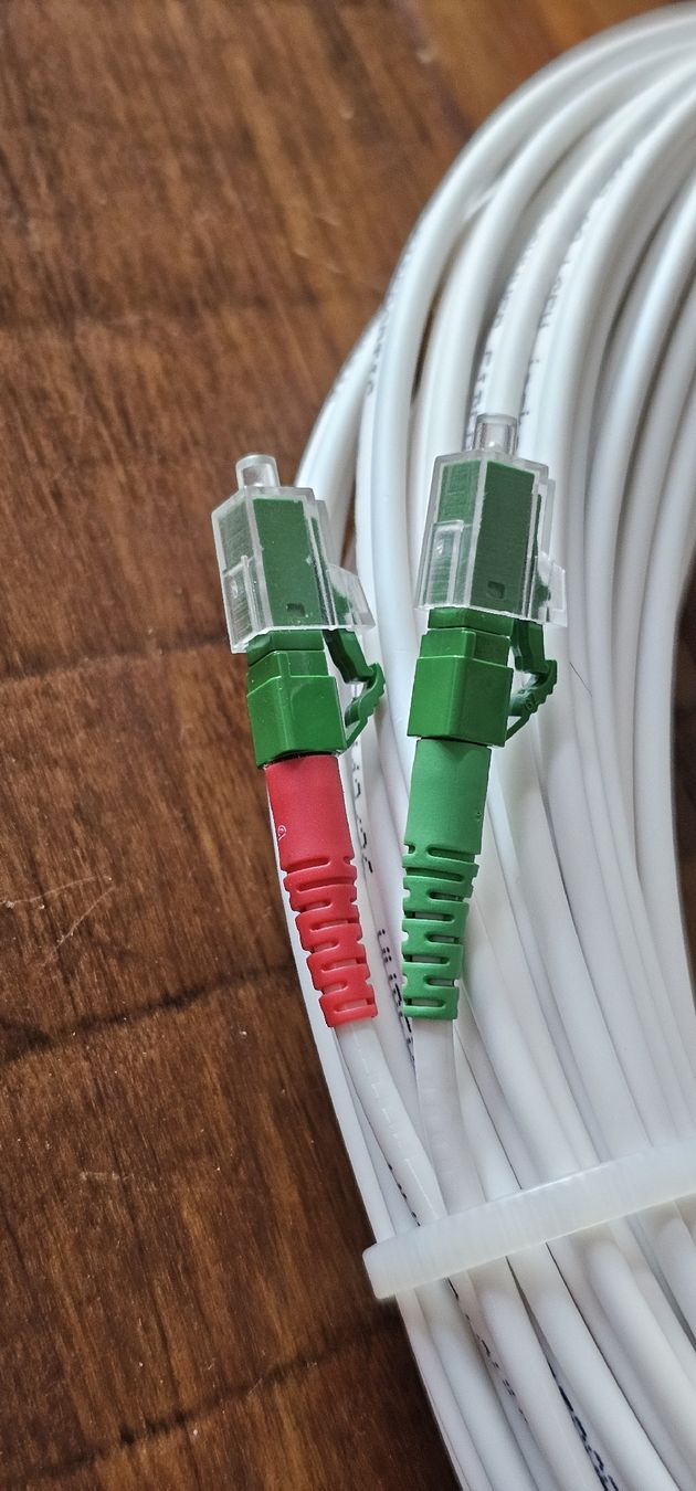 Cavi: Glasfaserkabel HUBER+SUHNER 20m 2x 9/125 LowBend.  – Usato da Kollbrunn venduto da Antikmann 5