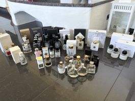 Parfums leer mit Verpackung Diptyque, MFK, Kilian