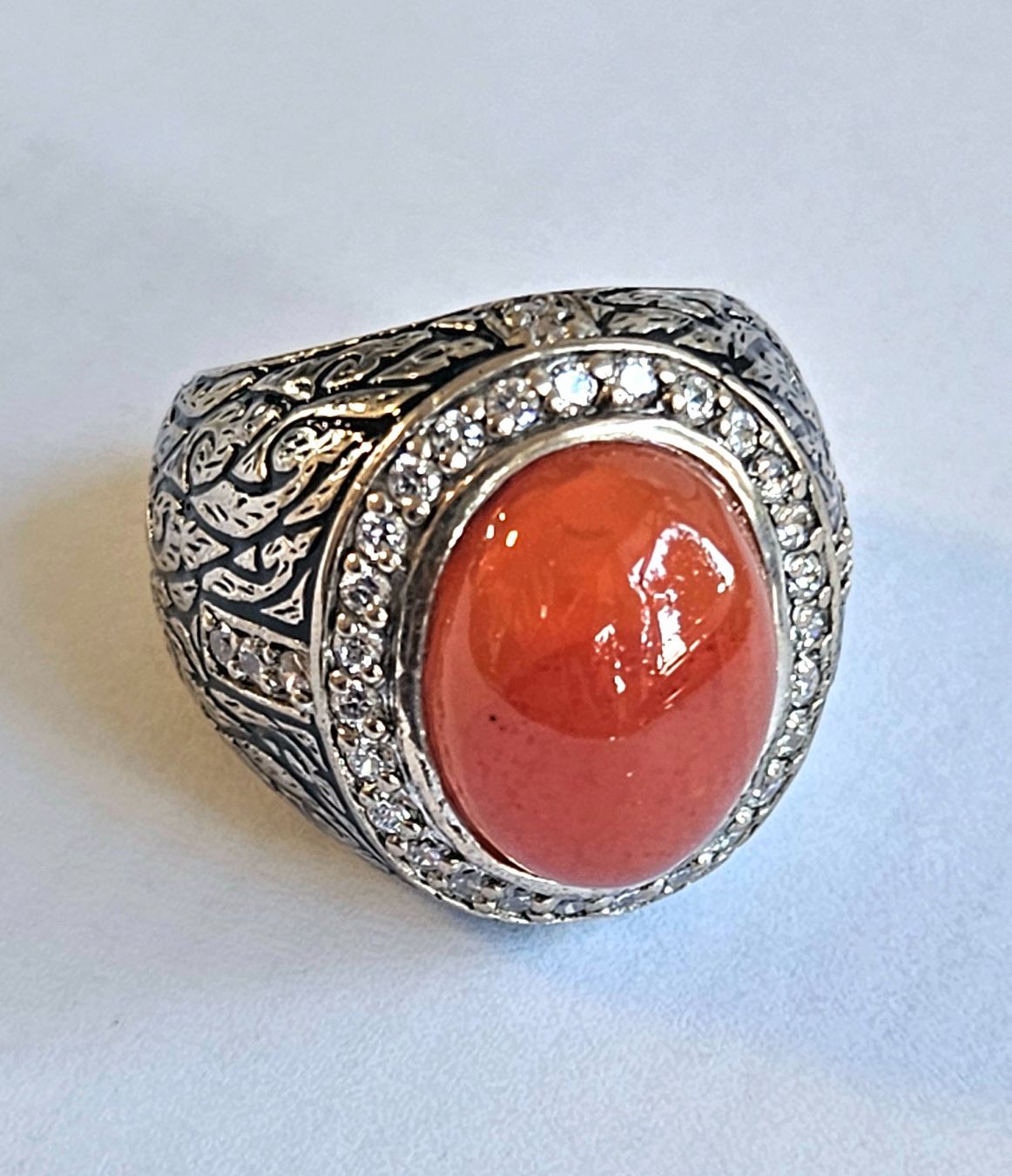 Anelli: Carneol cabochon Fingerring – Nuovo (secondo la descrizione) da Zürich venduto da Benedikt21 4
