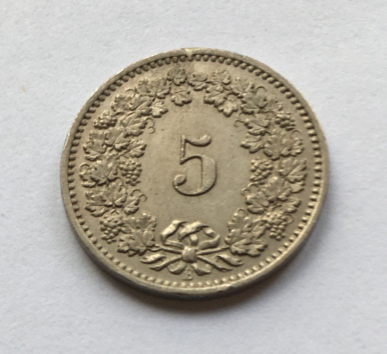 Tutti le monete: 1885 5 Rappen -unz – Usato da Kirchberg SG venduto da Helveticus00 1