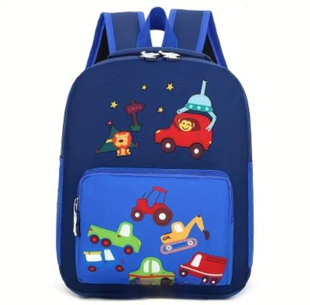 Kinderrucksack Fahrzeuge, Baustelle, Tiere