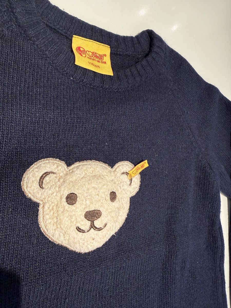 Steiff Pullover & Sweatshirts: Steiff Pullover dunkelblau Grösse 116 mit Bärchen Motiv – Gebraucht aus Meggen von kammann 1