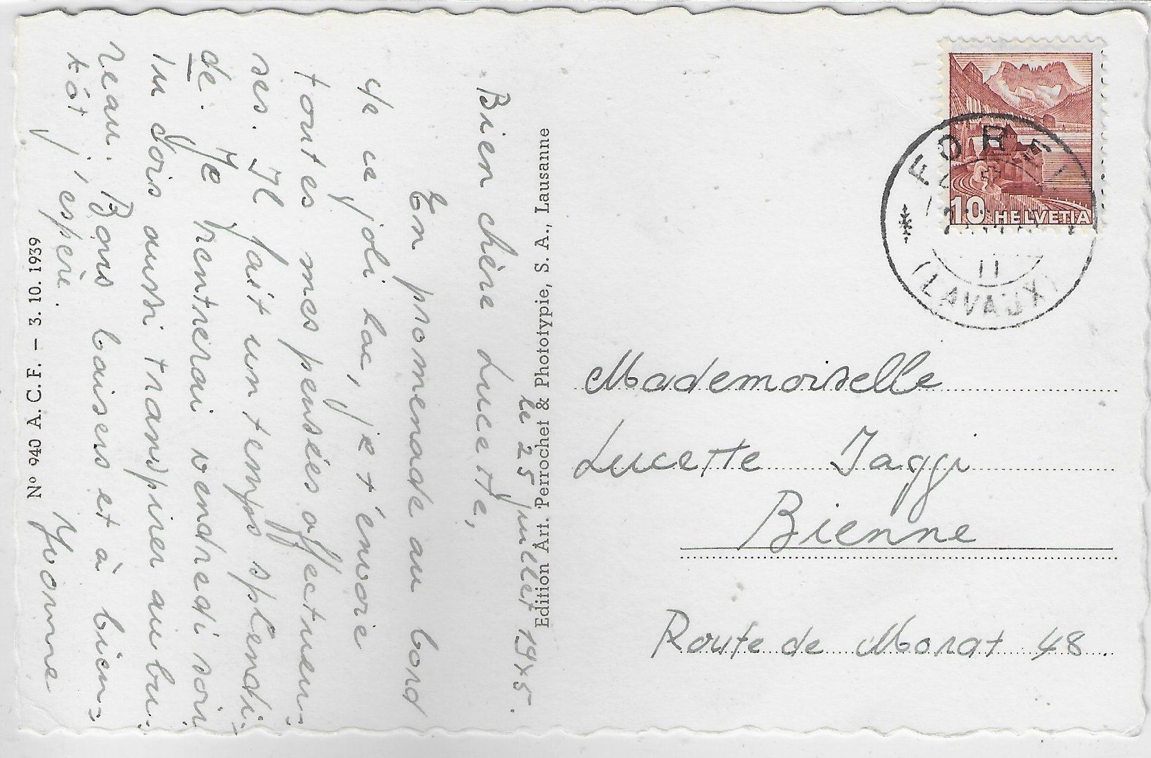 Cartoline postali: Lac de Bret et Pont Pelerin – Usato da Ettingen venduto da Kartenplanet 1