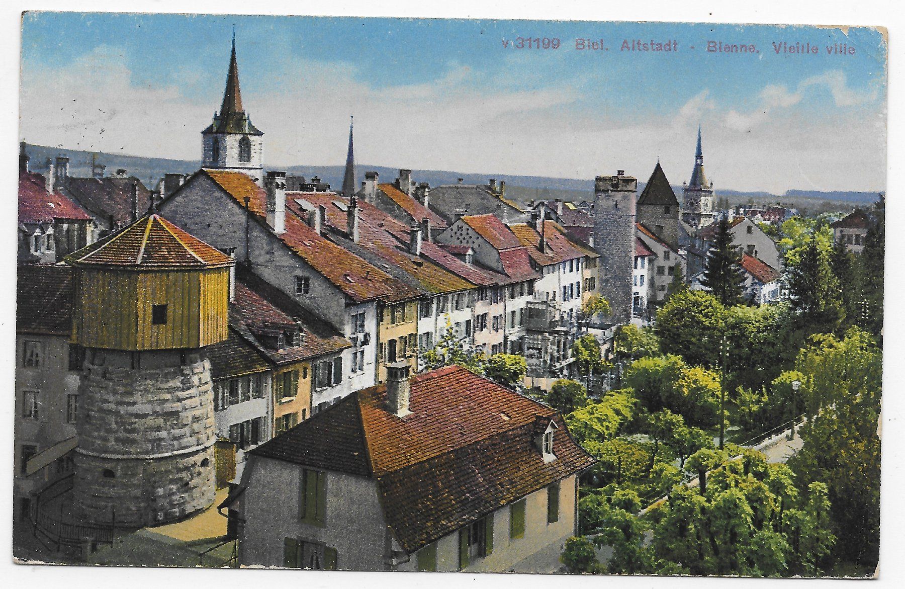 Ansichtskarten: Altstadt von Biel – Gebraucht aus Hefenhofen von Richsalz
