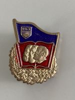 Pin Anstecker FDJ Marx Engels Lenin Freie Deutsche Jugend
