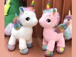 EINHORN GEFLÜGELT - UNICORN PLÜSCH - 40cm - KUSCHELTIER