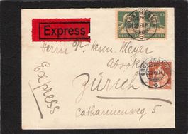 Express Brief Grosswangen - Zürich 26.Vll.24,CARITAS Vignett