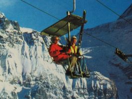 Grindelwald - Firstbahn , Wetterhorn 1963