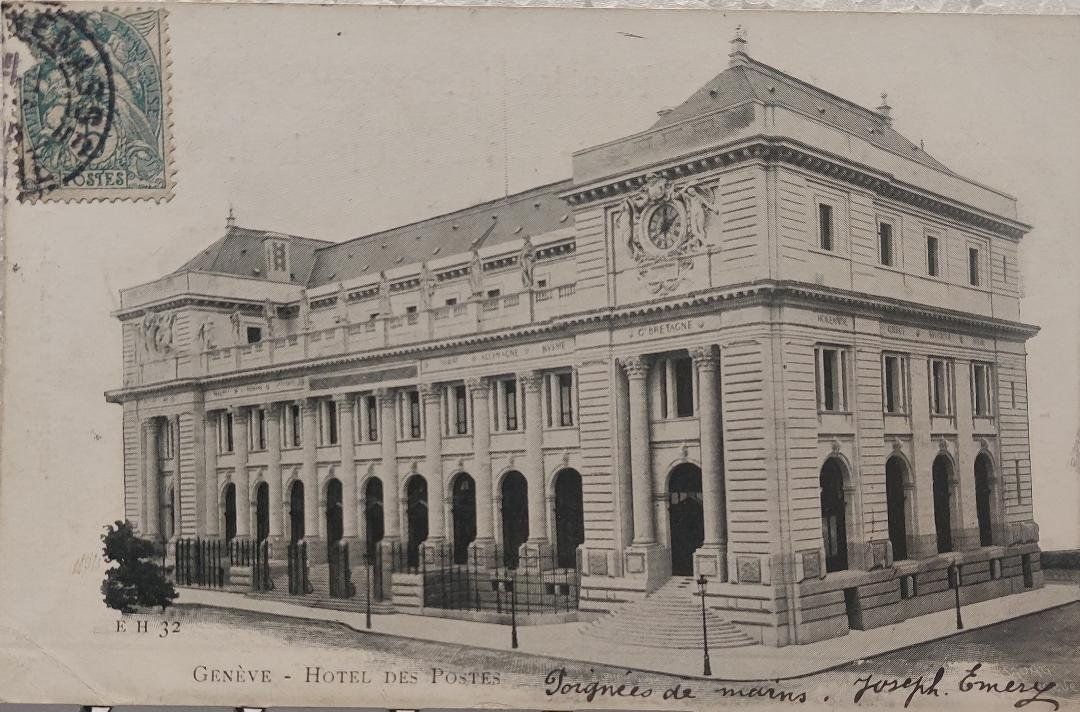 Cartes postales: GENÈVE  -  Hôtel des Postes – D'occasion à Delémont par Domdom1