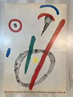 Plakat 1970/71 Juan Miro Kunstausstellung in Mailand Milano
