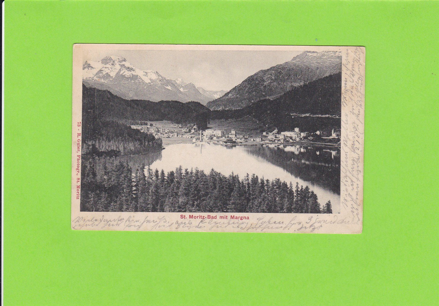Cartoline postali: St. Moritz-Bad mit Margna – Usato da St. Peterzell venduto da neckertal