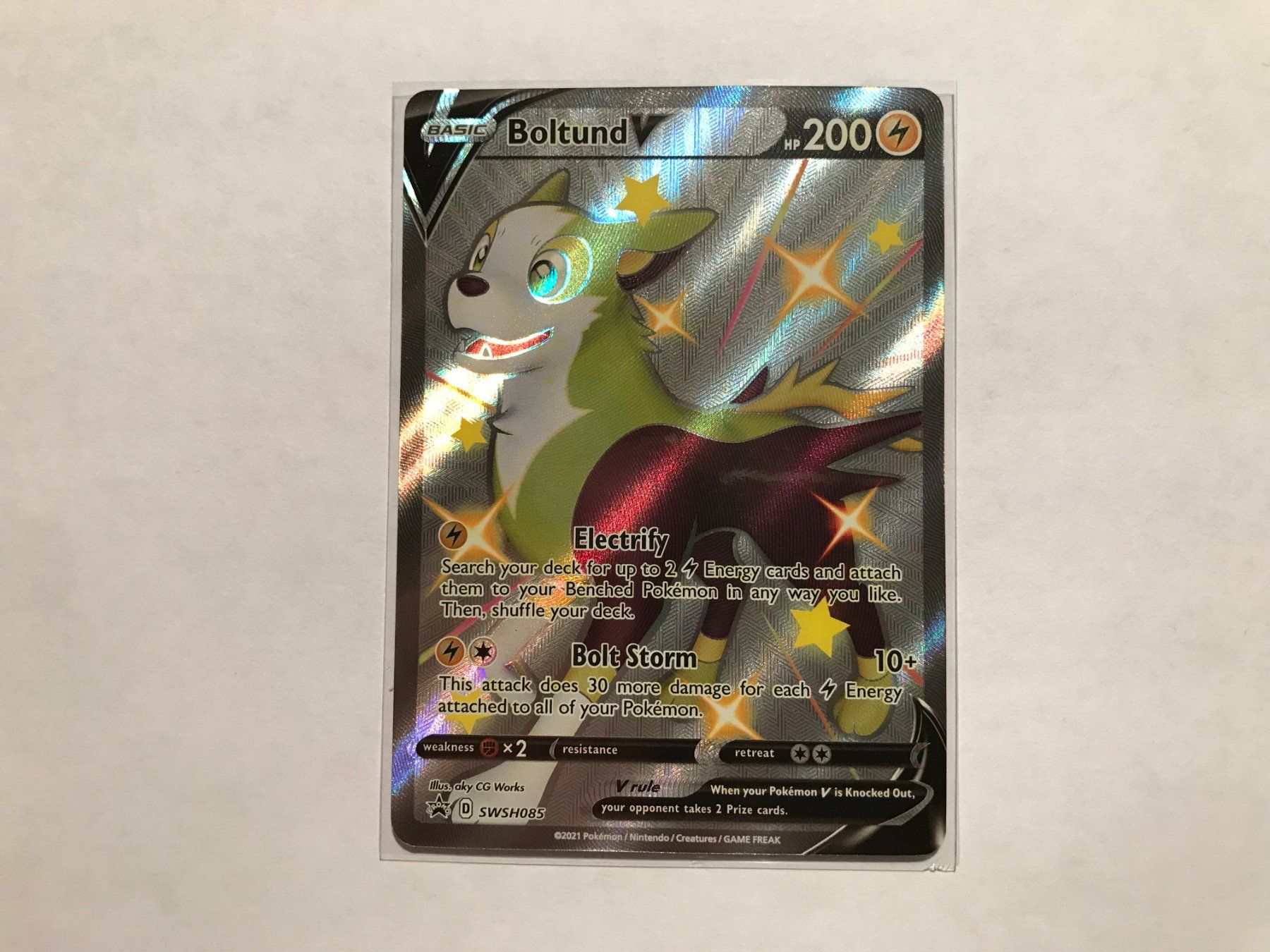 Pokémon Sammelbilder & Trading cards: Boltund V Shiny Promo EN – Gebraucht aus Hagendorn von