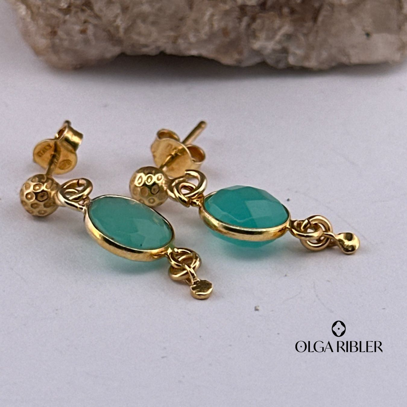 Olga Ribler Orecchini pendenti & Orecchini a lobo: Sterling Silber 925 Ohrringe mit Amazonite – Nuovo (secondo la descrizione) da Luzern venduto da Schmuckoutlet 2