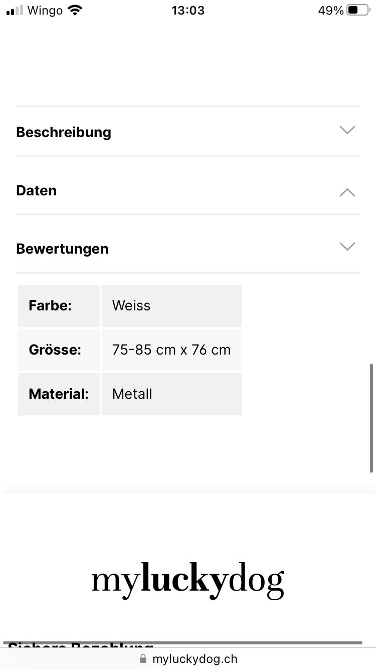 Trixie Gabbie, trasporto & Sicurezza: Trixie Hundegitter – Usato da Wettswil venduto da lalinda85 4