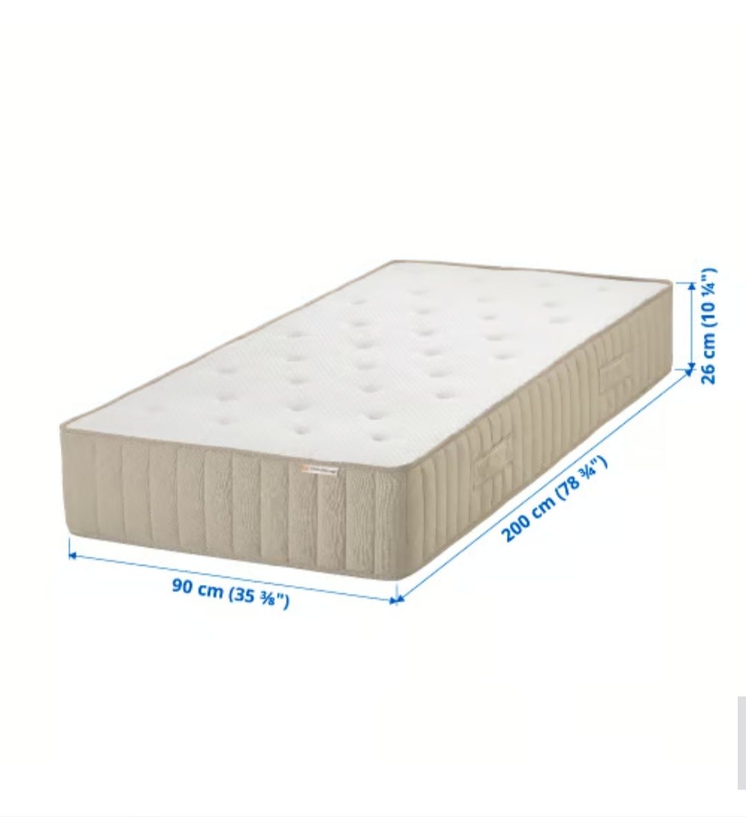 Ikea Matratzen: Matratzen Vatneström 90x200 – Neu (gemäss Beschreibung) aus Pfaffhausen von Inditame 1