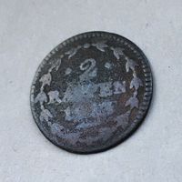 1813 oder 1843 2 Rappen Kanton Schwyz