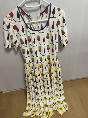 Kleid Lanvin  Paris Grösse 38 floral weiss